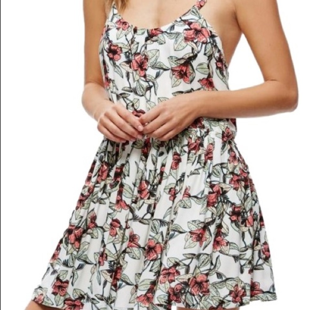 Free People mini dress, floral